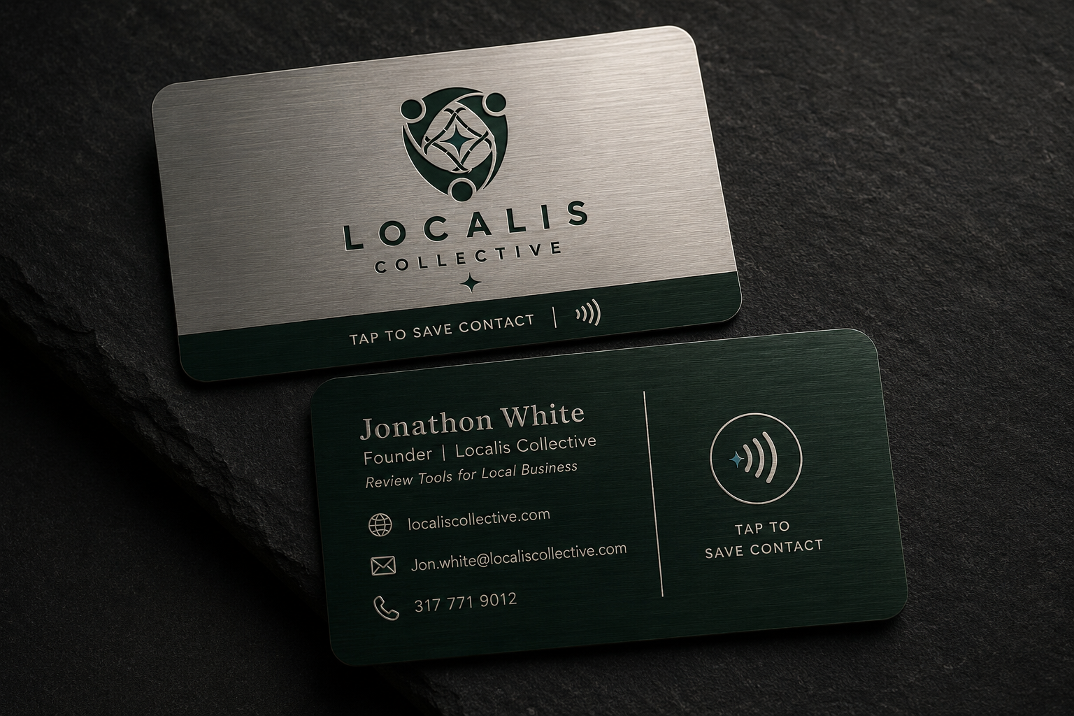 Premium Localis metal NFC business card